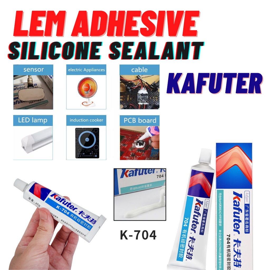 Lem Kafuter Serbaguna Lem Silicone Sealant Reparasi Untuk ESC RC Car Plane Boat Adhesive Glue Waterp
