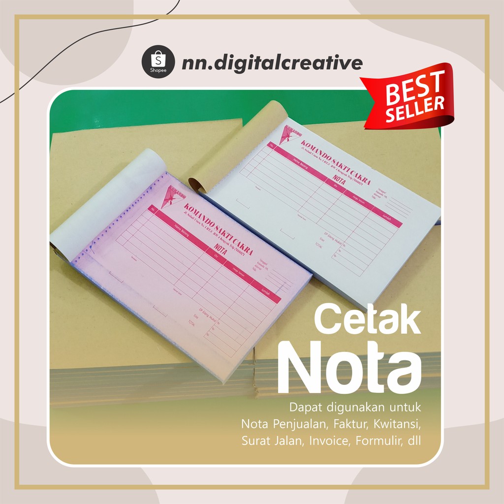 

CETAK NOTA - 1 RIM - 1 PLAY [ HVS INVOICE Bon Surat ]