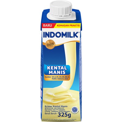 INDOMILK Krimer Kental Manis Tetra Pack 325g