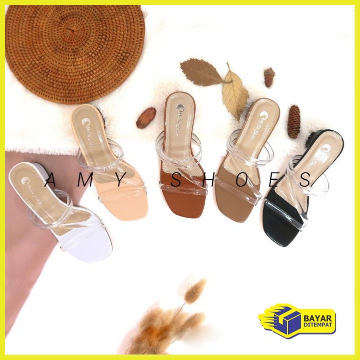 Heels Wanita Sendal Cewek High Heels Hels Kekinian Terbaru 2021 M FD995 Ami Heels Wanita Syeila - H