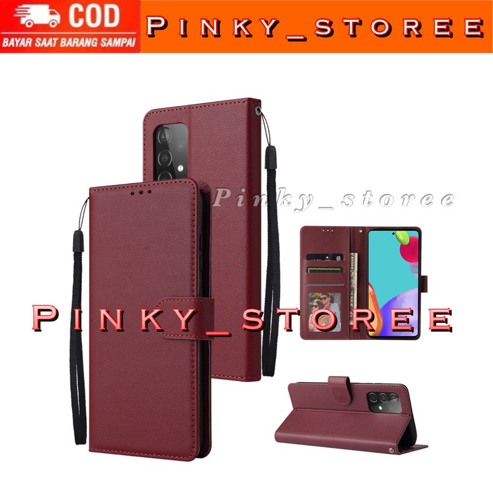 LEATHER FLIP CASE SAMSUNG M53/ M33/ M23 5G/ M32/ M22/ M12/ M11/ M30S/ M31/ M21/ M20/ M10 / LEATHER FLIPCOVER CASE DOMPET HP BAHAN KULITt