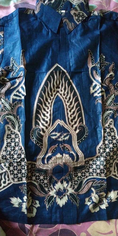Batik Pria Atasan Jumbo Couple Kekinian Modern Kemeja Batik Lengan Panjang Size M L Xl. Xxl