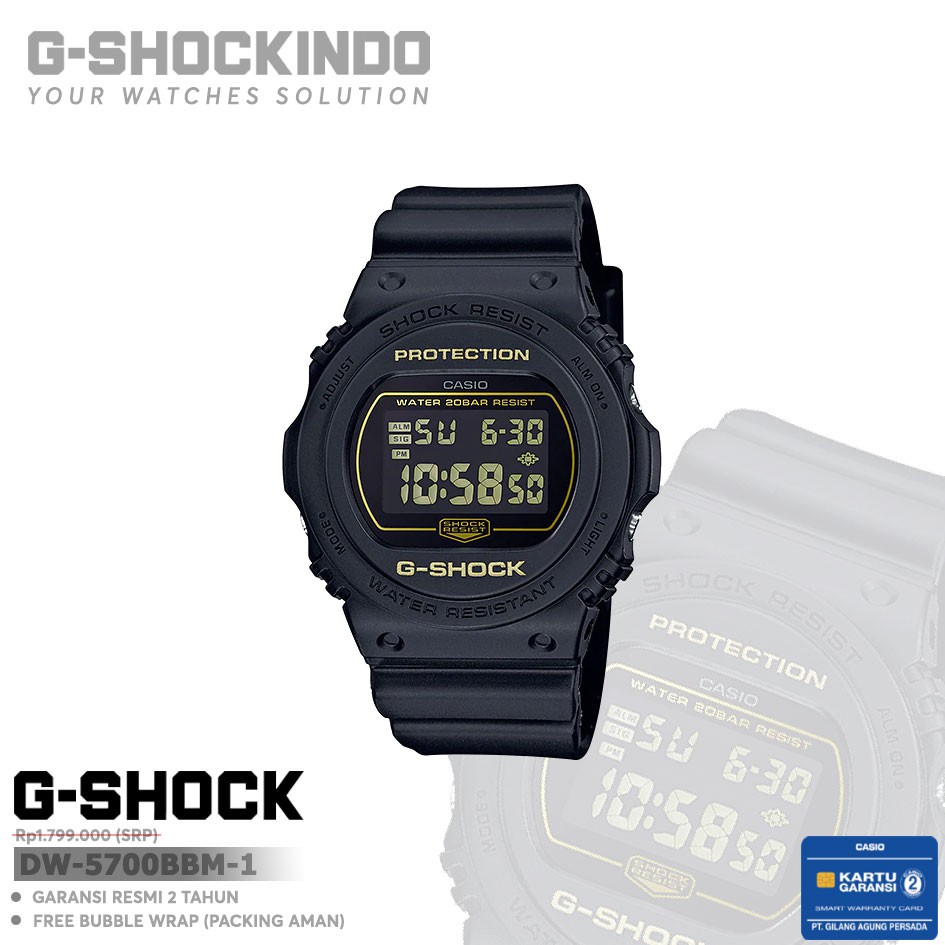 Casio G-Shock DW-5700BBM-1 / DW-5700BBM-1DR Original