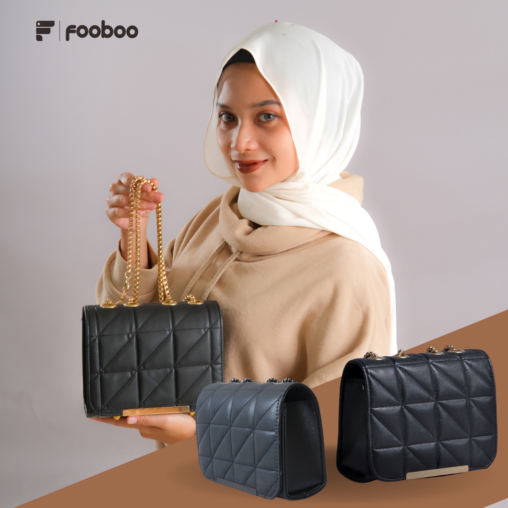 TAS SELEMPANG SLINGBAG EMBOS WANITA RANTAI