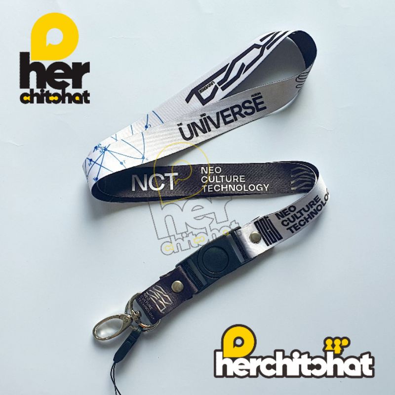 

Lanyard NCT 2021 Universe Black and White - Strap Tali ID Card KPop Unofficial