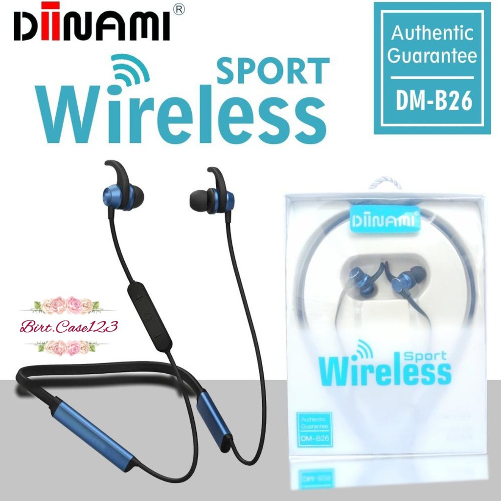 BM052 Headset headsfree Bluetooth ORIGINAL DIINAMI SPORT B26 SUPERBASS FOR ALL SMARTPHONE BC4207