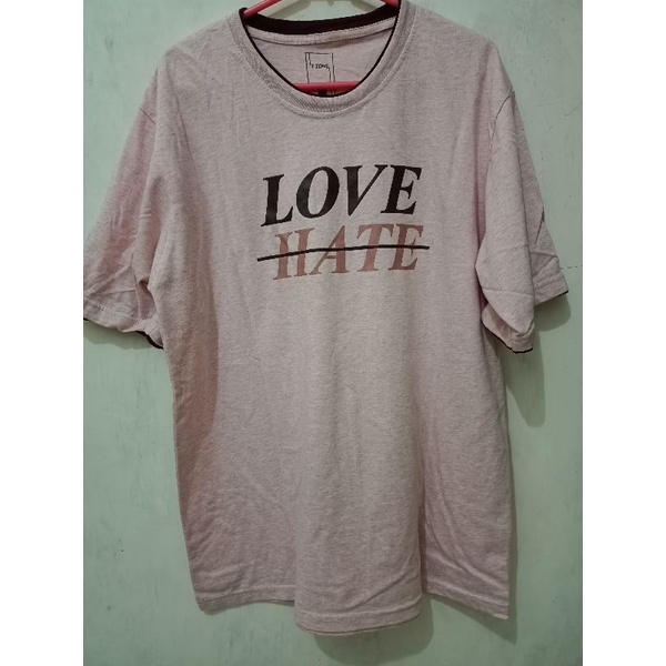 PRELOVED KAOS T ZONE PRIA / KAOS T ZONE COWOK / SIZE XL