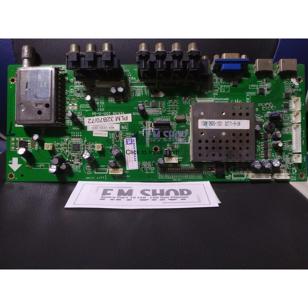 Mainboard TV PLM 32B70 - MB TV Polytron 32B70 - Mesin TV PLM32B70
