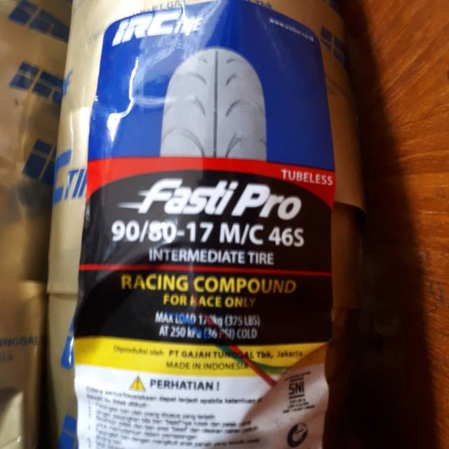 IRC Fasti Pro 90/80 - 17 . Racing Soft Compound