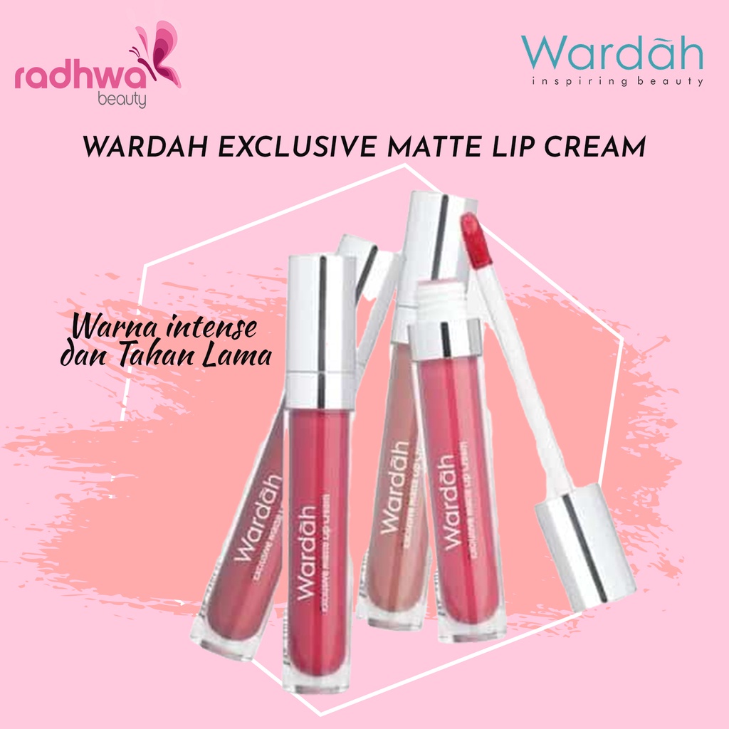 Lipstik Wardah Exclusive Matte Lip Cream Warna Intense dan Tahan Lama