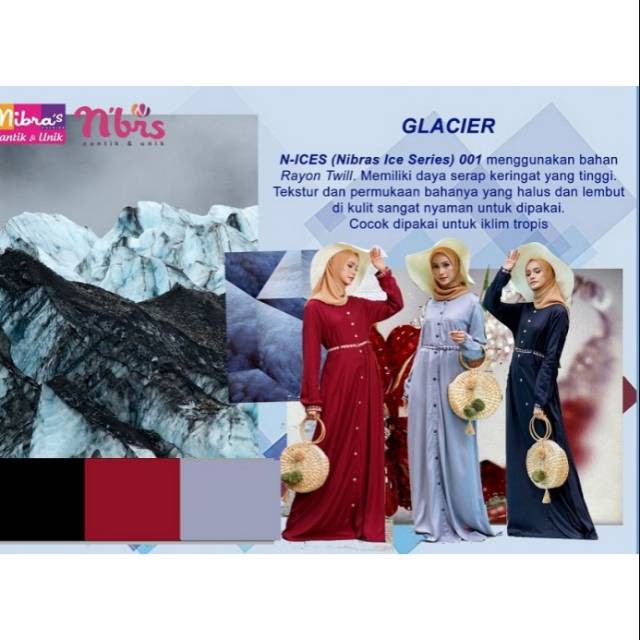 GAMIS NIBRAS BRS N-ICES 01 Maroon,  Hitam, Abu / busana muslim keluarga / baju sarimbit keluarga