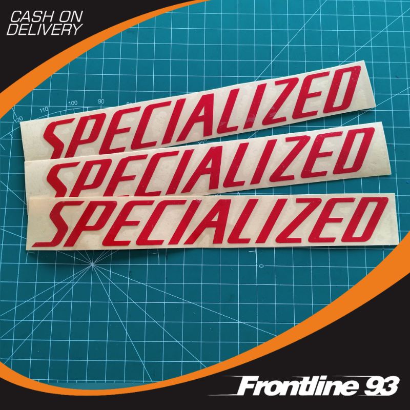 Sticker Cutting SPECIALIZED - stiker Specialized - stiker racing - stiker motor mobil helm dll