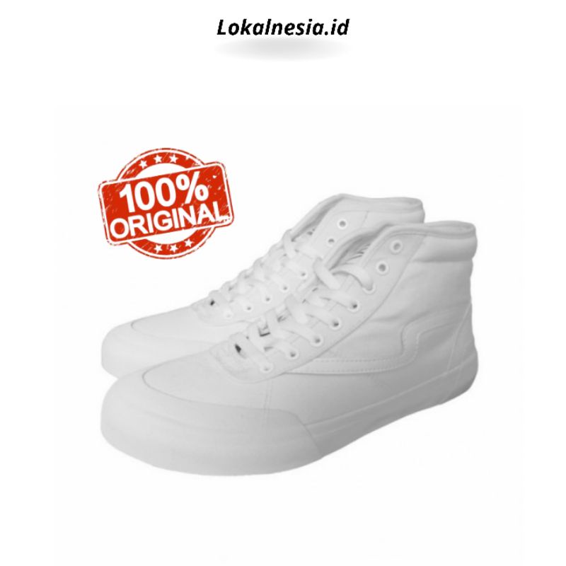 [COD]Sepatu Patrobas Ivan High Triple White Natural - Original