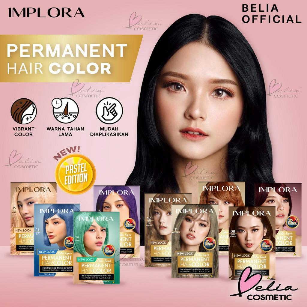 ❤ BELIA ❤ IMPLORA New Permanent Hair Color Semir Rambut (✔️BPOM)