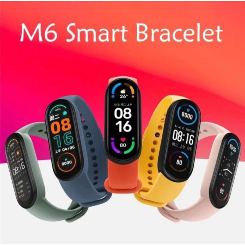 Jam tangan pintar Smartwatch M6 smartband bracellet