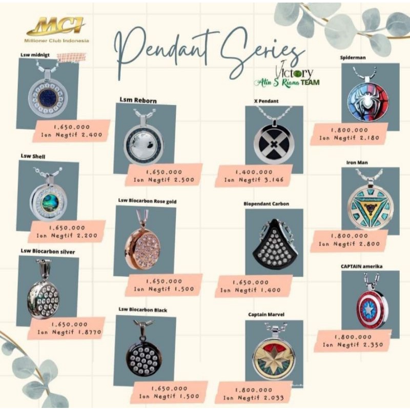 kalung kesehatan MCI 100%original