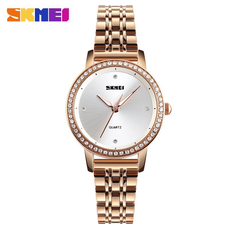 Jam Tangan Wanita / SKMEI 1311 Lady / Jam Tangan Analog Stainless Steel Original / SKMEI