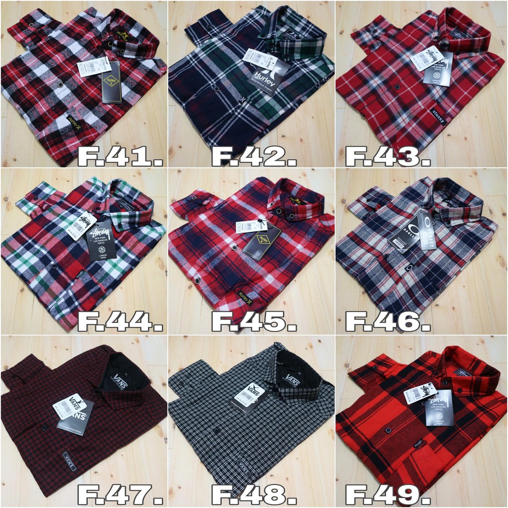 Kemeja flanel pria lengan panjang premium grosir flanel murmer