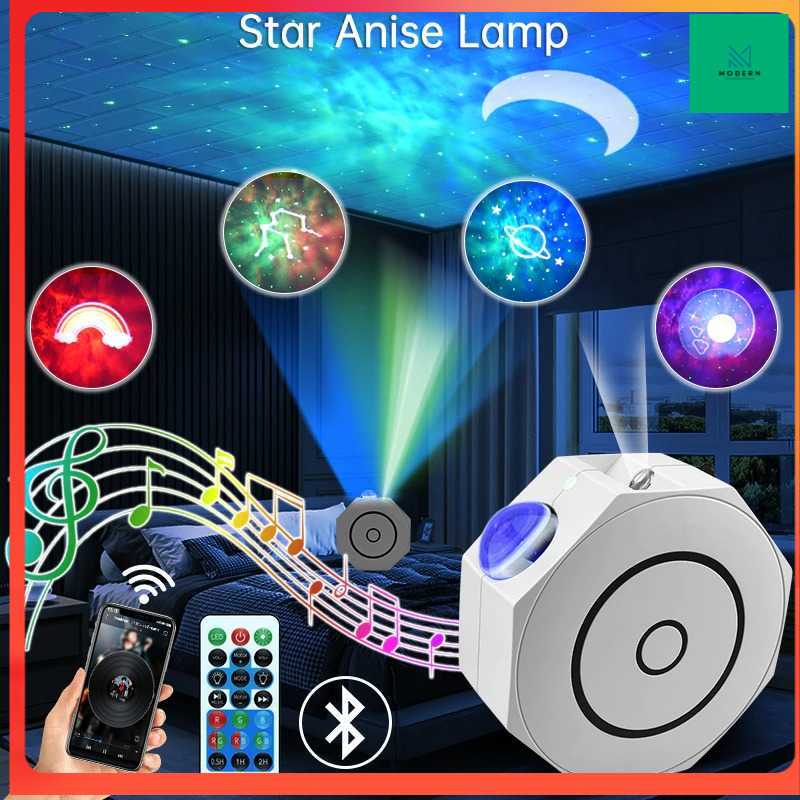 TD-DGD AMARYLLIS Lampu Proyektor Cahaya Bintang Bluetooth Speaker - 2186XL