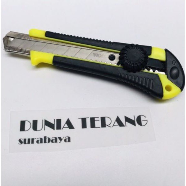 

Pisau Cutter VICO Besar - Putar Ujung Plat Extra Isi Utility Cutter