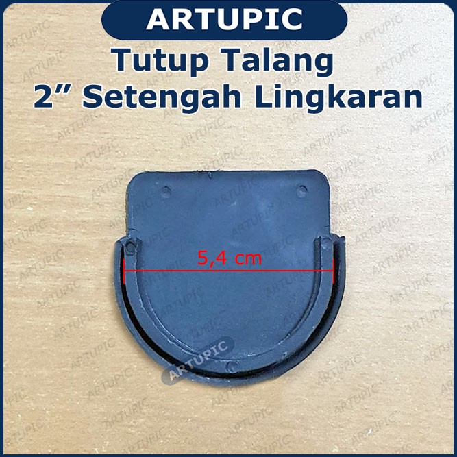 Tutup Talang 2 Inch SETENGAH LINGKARAN untuk talang minum ayam pipa pralon 2 inch
