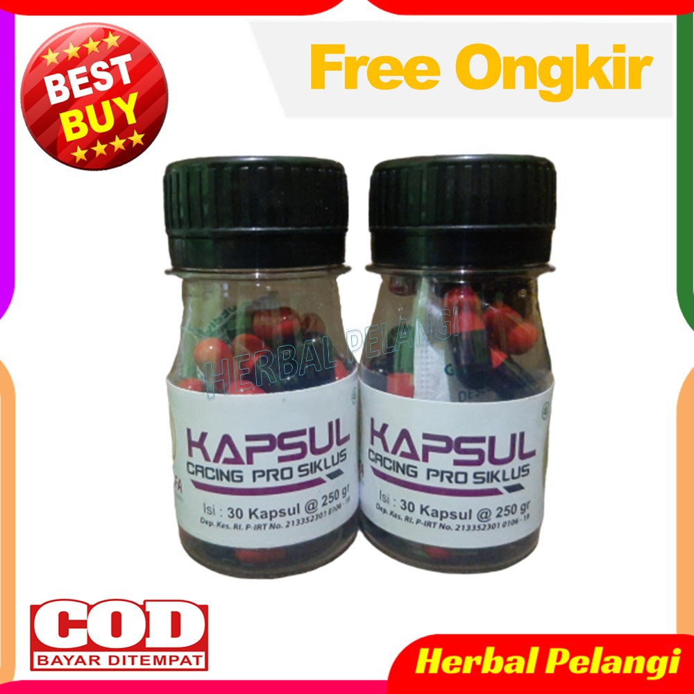 ( BISA COD ) | KAPSUL CACING PROBIOTIK BIOSYAFA | BIOSYAFA KAPSUL CACING PROBIOTIK ISI 30 KAPSUL