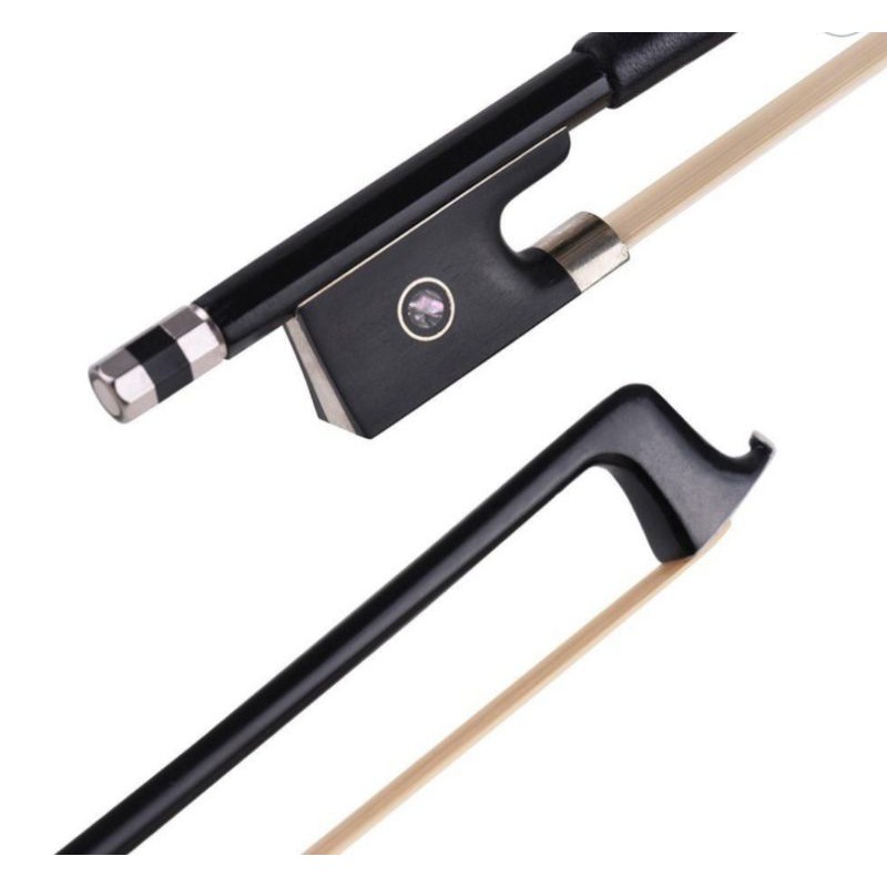 Bow biola fiber carbon dengan hair bow putih Violin bow carbon fiber Model BFA