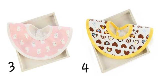 1234OS BIB / Slabber / Handuk Air Liur Bayi / Round BIB / BIB 360° / Tatakan iler