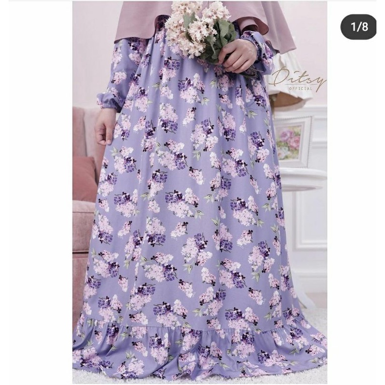 aiyana mauve nightgown by ditsy official size xl ready siap kirim