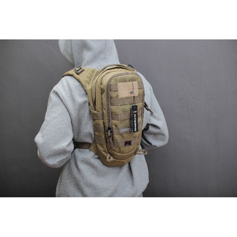 Tas sepeda, tas trail, tas punggung army, tas ransel waterproof, KREM v3