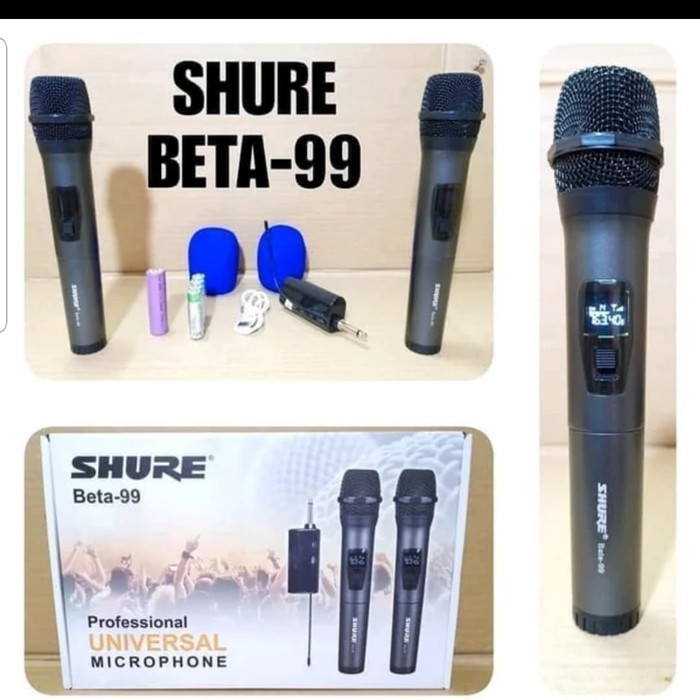 mic shure beta 99/beta99 microphone wireless