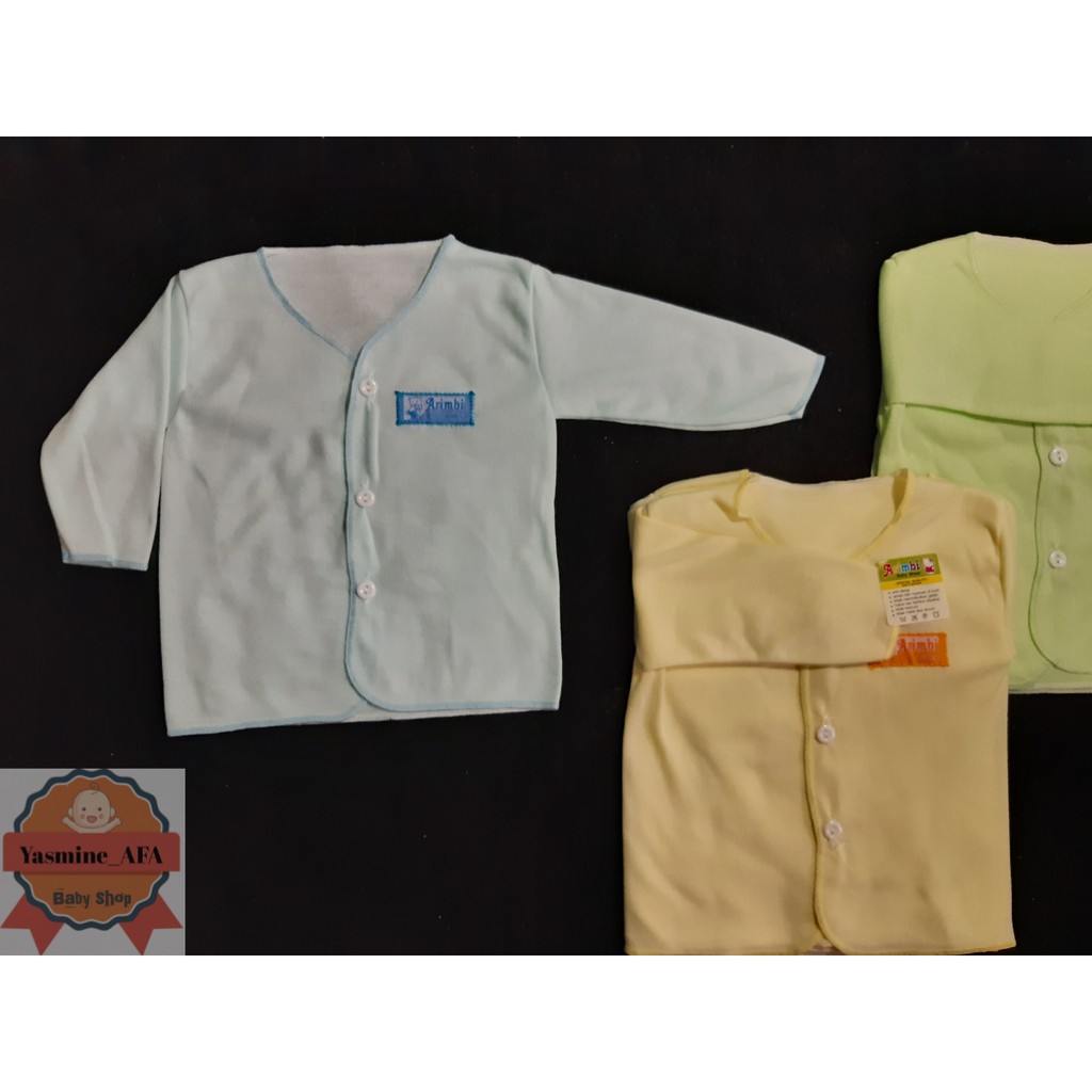 Baju Bayi Tangan Panjang Polos Newborn Arimbi NJA 0-3 Bulan