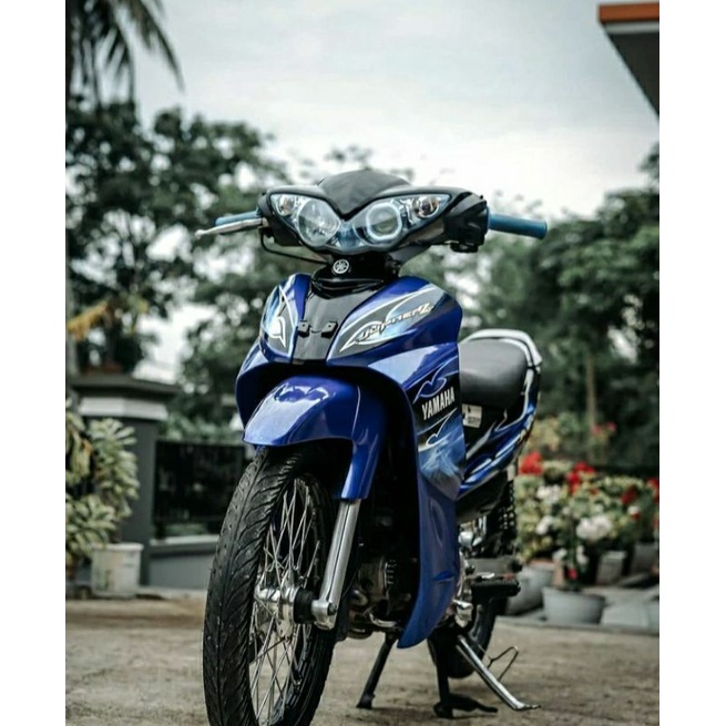 Striping lis sticker Standar ori Yamaha Jupiter Z 2008 Biru Hitam Striping Jupiter z 2008