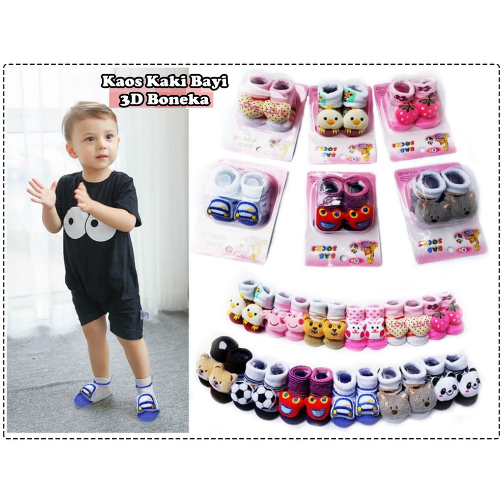 Kaos Kaki Bayi 0 12M Kaos Kaki Bayi Boneka 3D Packingan Kaos Kaki Bayi 0 12M Kaos Kaki Bayi Boneka 3D Packingan