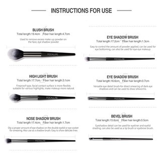 FOCALLURE 6Pc Makeup Brush