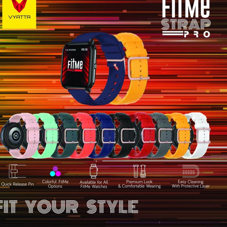 LANGSUNG KIRIM.. Fitme Strap Pro 22mm for VYATTA FITME SMARTWATCH
