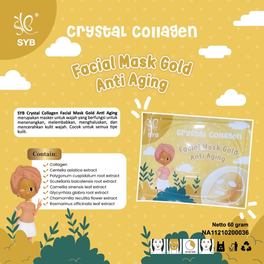 NEW - SYB Crystall Collagen Facial Mask