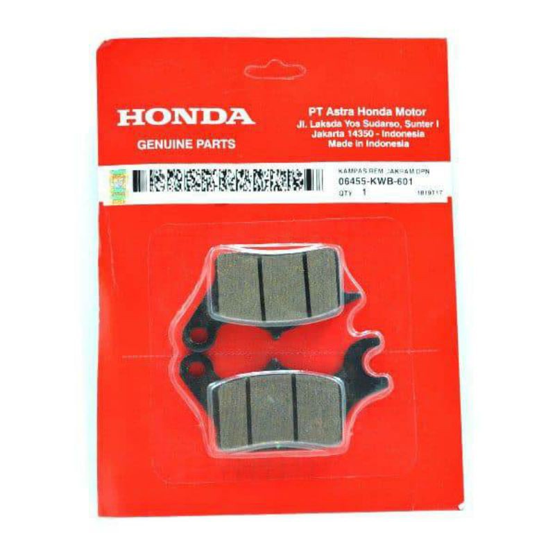 06455-KWB-601 Kampas Rem (Disk Pad) Cakram Depan – Honda Blade, Revo &amp; Supra X 125 FI