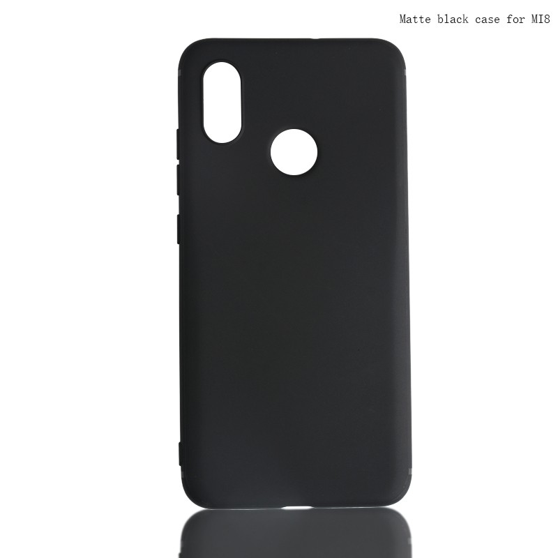 SOFTCASE BLACK MATTE HITAM XIAOMI MI 8 6.21 INCH JELLY CASE 908343