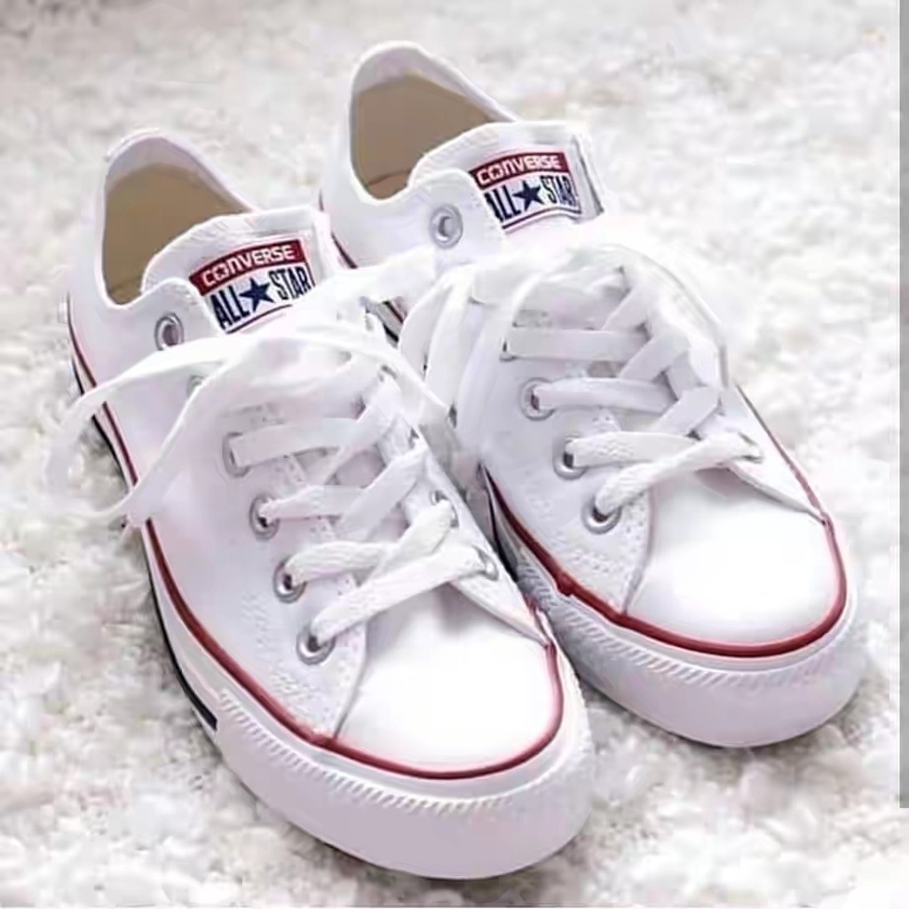 Sepatu Converse CT All Star Jack BUTTON BACK RED White Abu Putih - Original PREMIUM Made In Vietnam