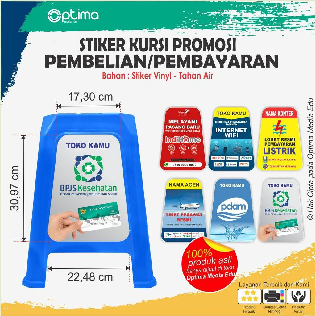 

Stiker Kursi Promosi - Usaha Tiket, Pembayaran, dll