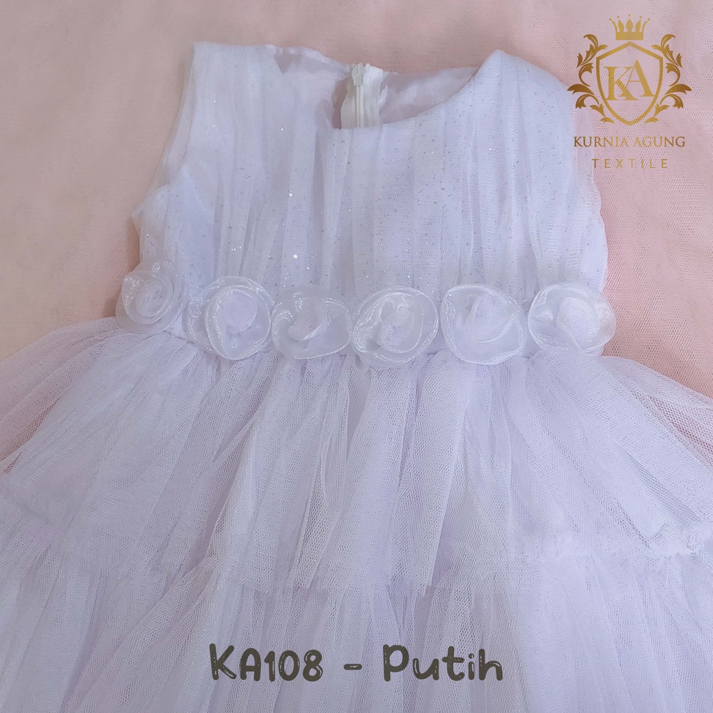 Gaun Putih Bayi Perempuan 0 6 12 Bulan Dress Baby Aqiqah Baju Baptis Bayi Perempuan 1 tahun Import Hampers Kado Baby New Born Kekinian Elegan Mewah