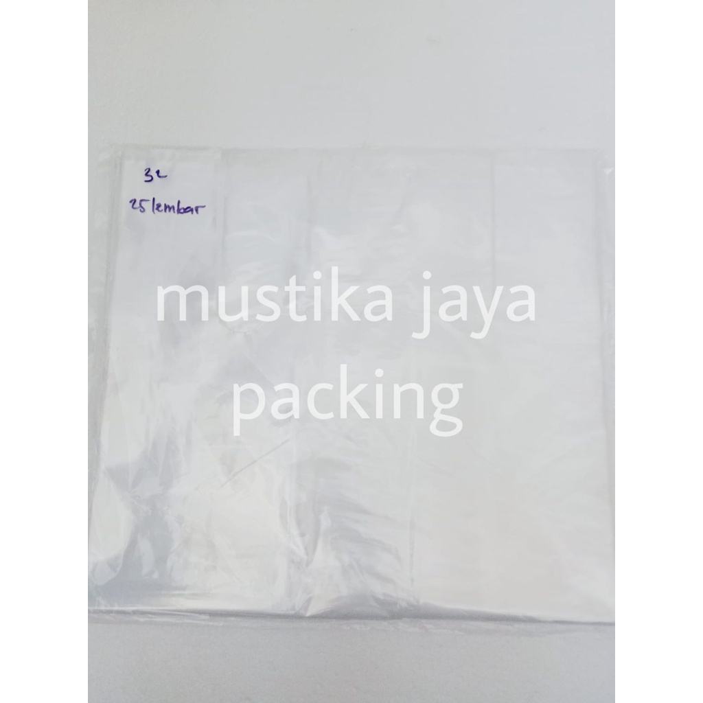 Kantong Kresek Plastik PE Bening PARTY 32 isi 25 lembar