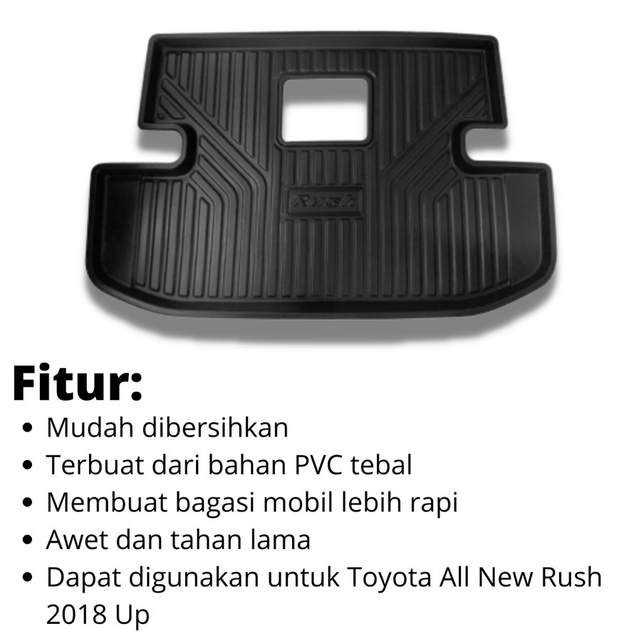 Karpet Bagasi Trunk Tray Toyota All New Rush 2018 Up Karpet Cargo Rush