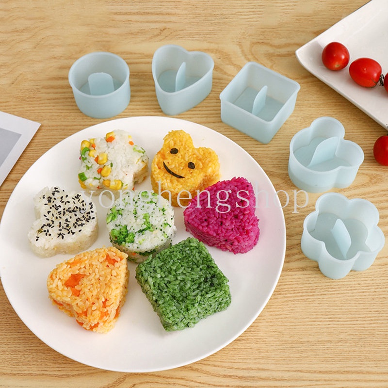 Cetakan Sushi / Onigiri / Bola Nasi / cookie / Roti / sandwich DIY Desain Kartun Lucu Kreatif Untuk Anak