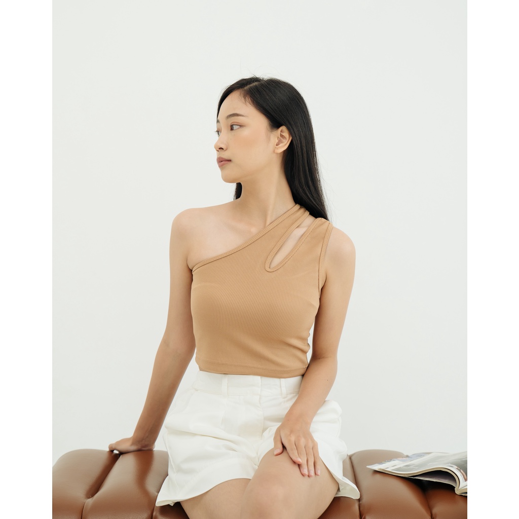 SURRELL - Felice Rib Knit Top