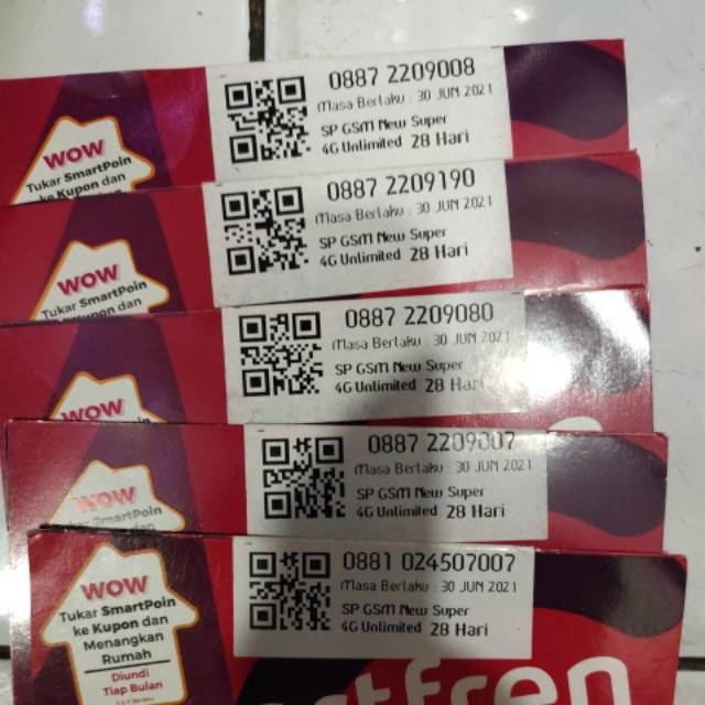 Nomor  cantik perdana Smartfren dgn + kuota unlimited