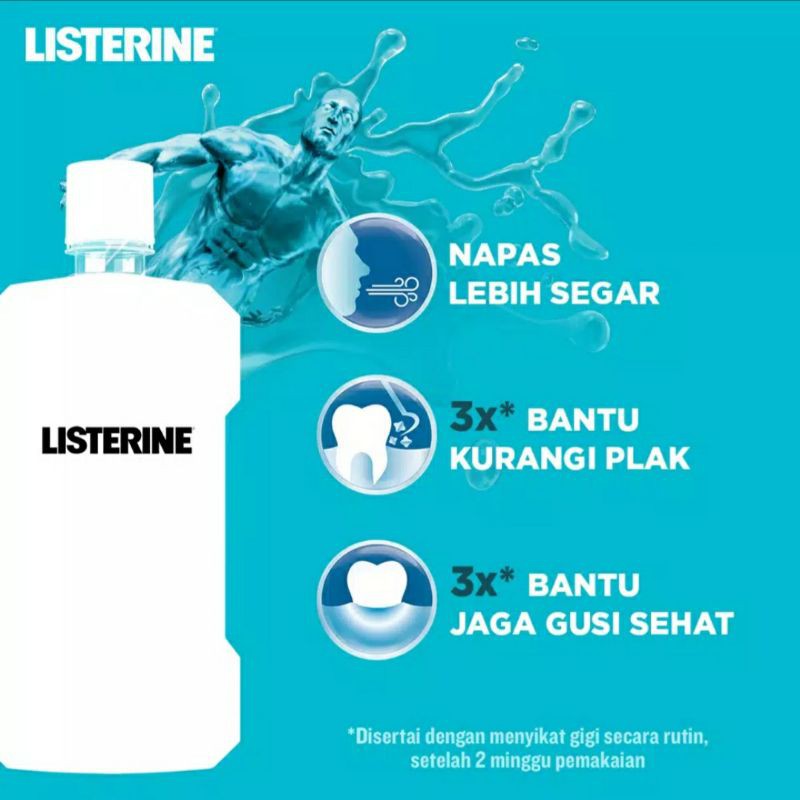 Listerin Cool Mint 250 ml / cairan kumur Antiseptik pencegah bau mulut