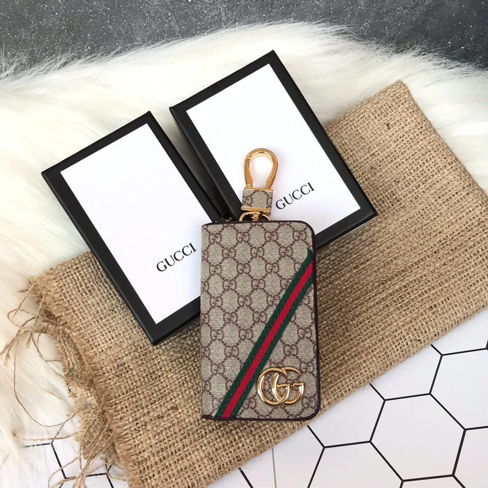 READY BRANDED GANTUNGAN KUNCI MOBIL/MOTOR FREE BOX GUCCI 2 MODEL