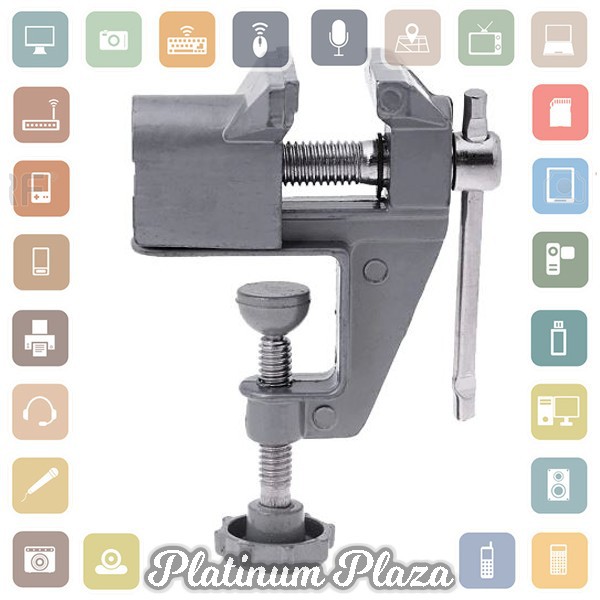 YTC Vise Clamp Capit Meja Alat Penjepit Kayu - 12E8F3 - Silver`18414X-